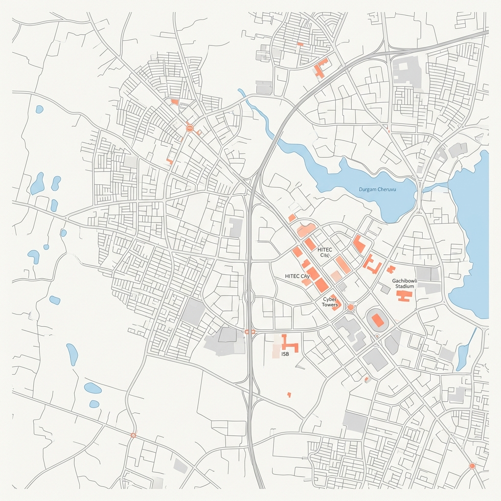 Hyderabad operations map
